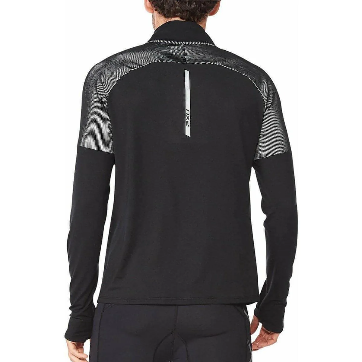 2XU Light Speed Half Zip Long Sleeve Mens Running Top - Black