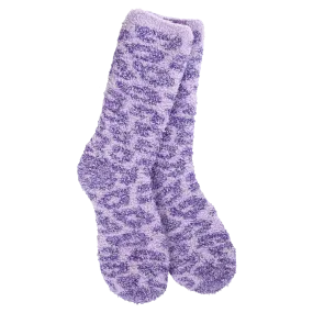 75095 Purple Leopard Socks