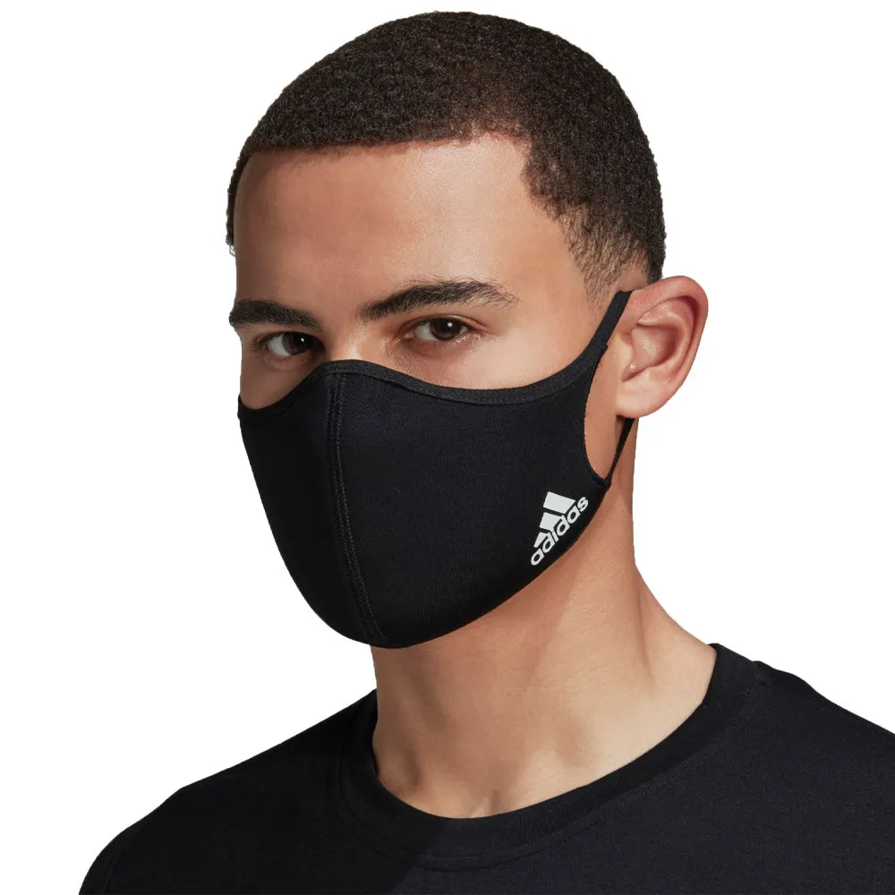 adidas Face Mask M/L - Black (Pack of 3)