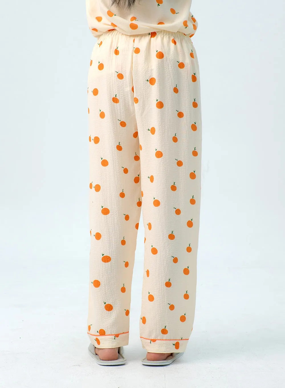 Apricot Pattern Pajama Set IG313