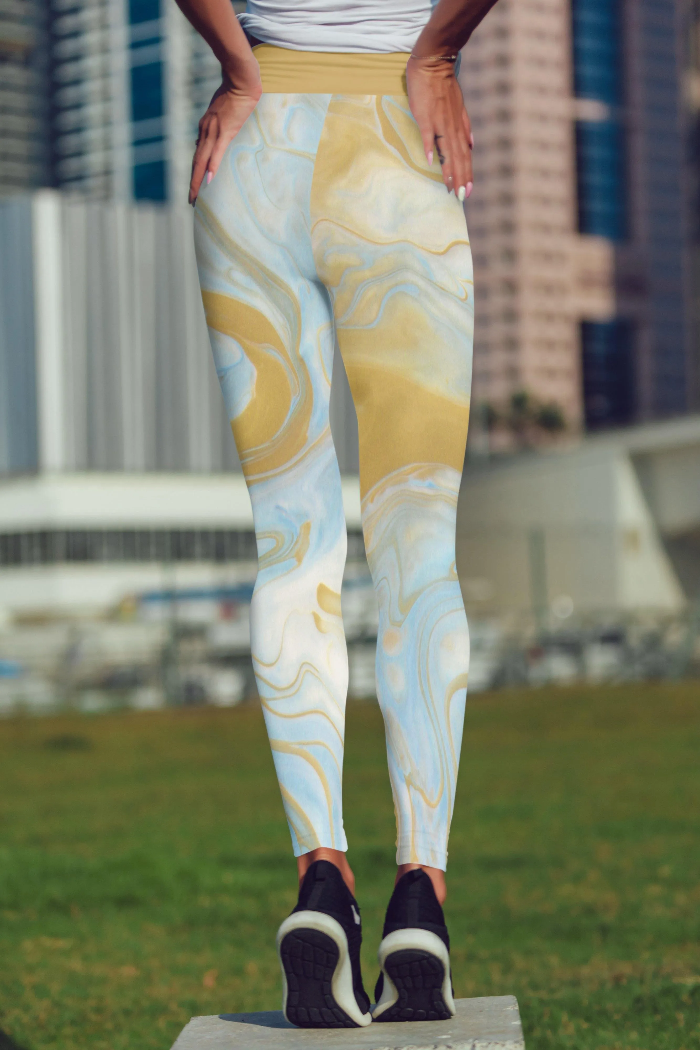 Beverly Gold Liquid Leggings