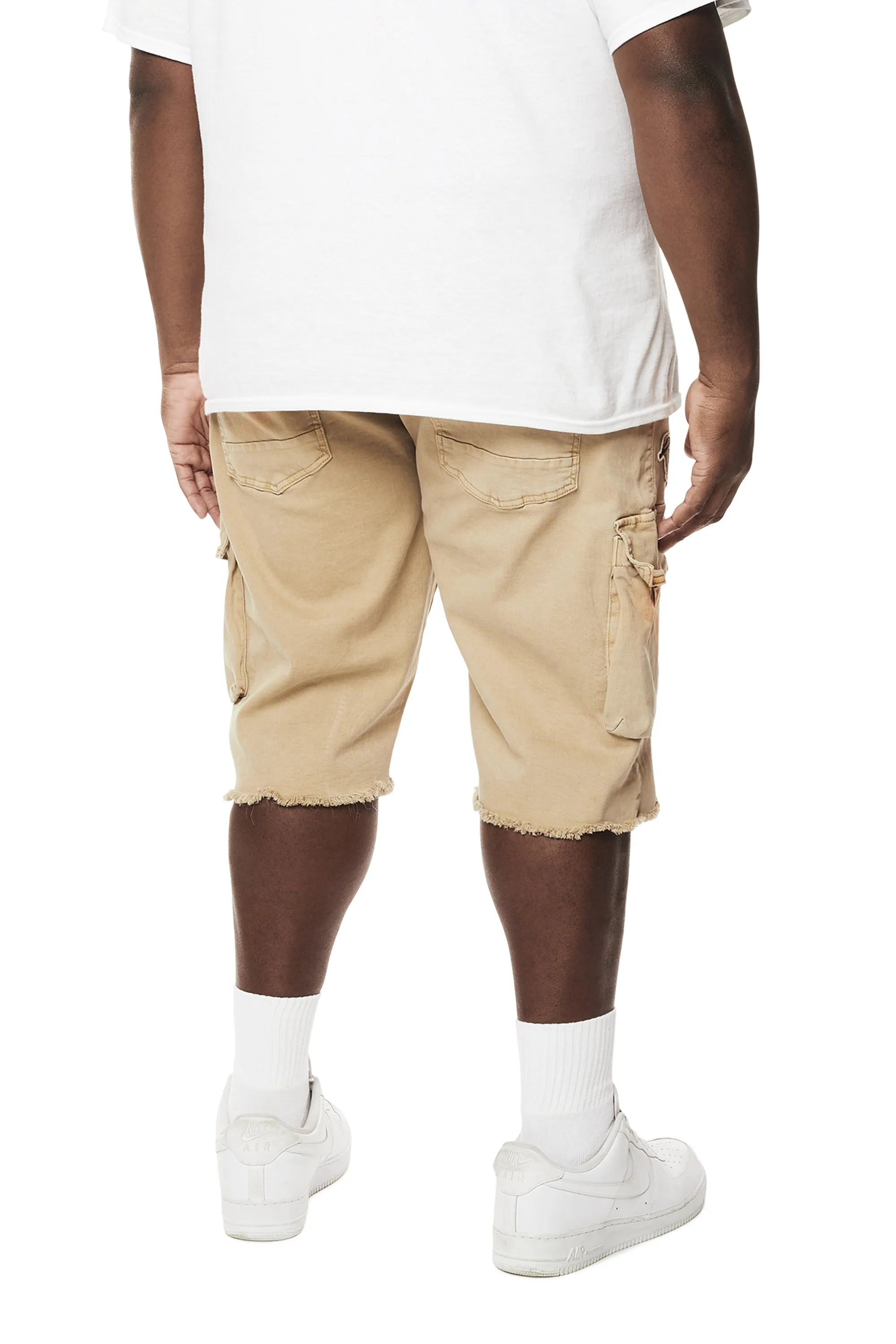 Big and Tall - Forest Collection Cargo Twill Shorts - Khaki