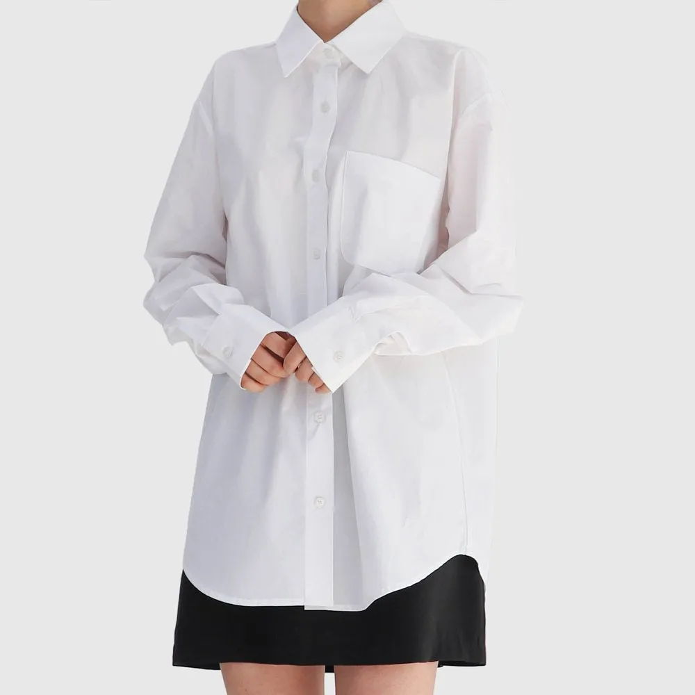 Boxy Fit Long Sleeve Shirt