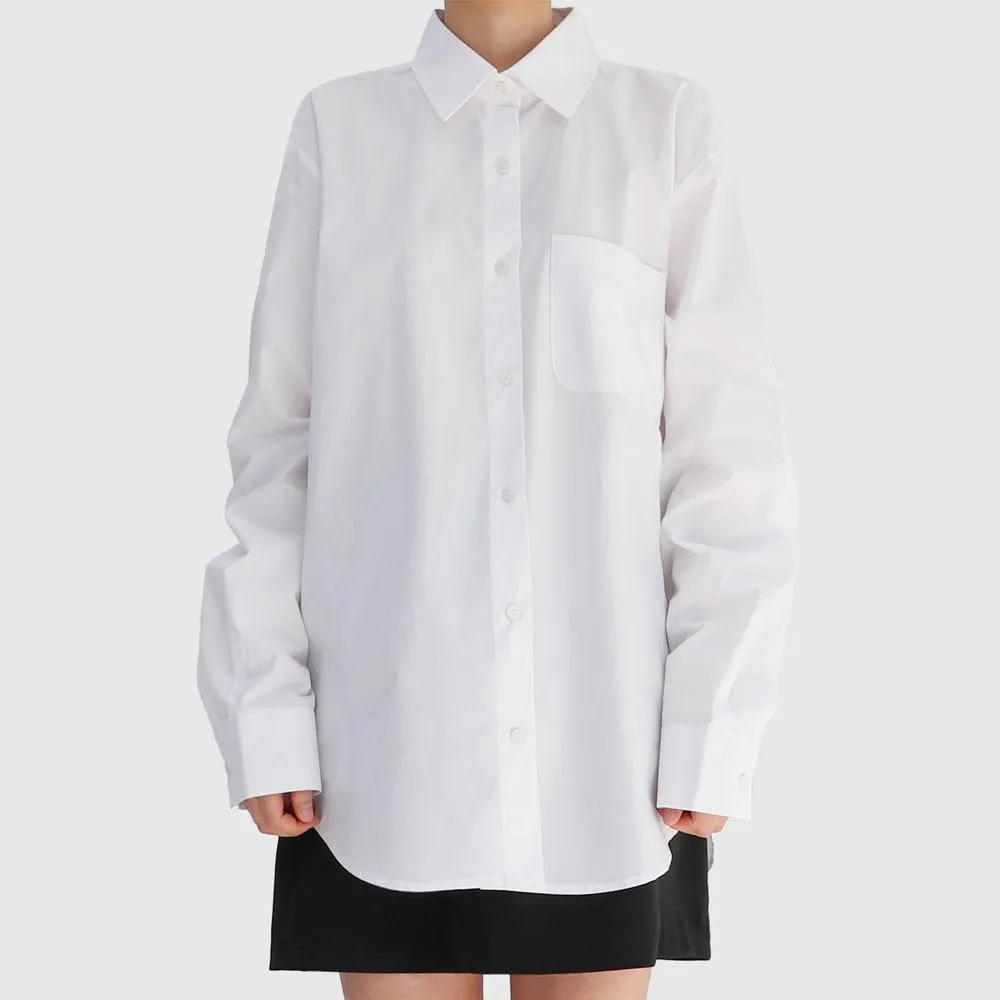 Boxy Fit Long Sleeve Shirt