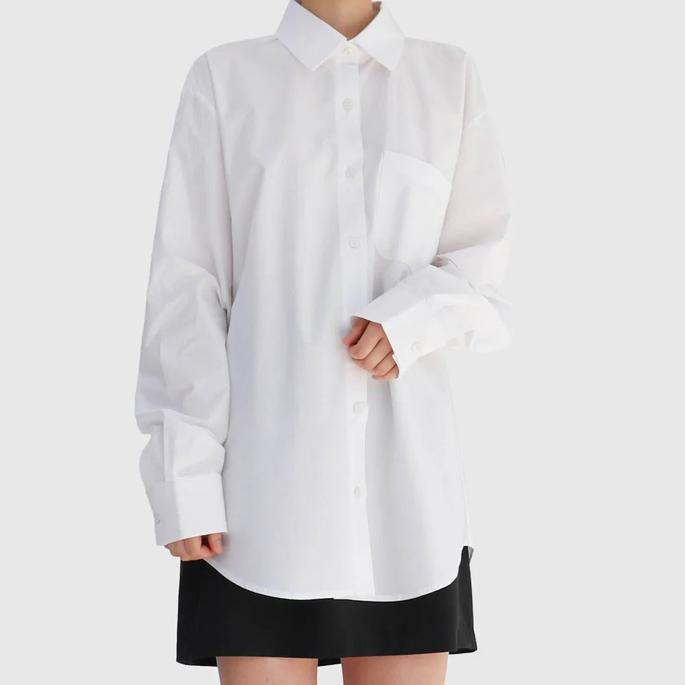 Boxy Fit Long Sleeve Shirt