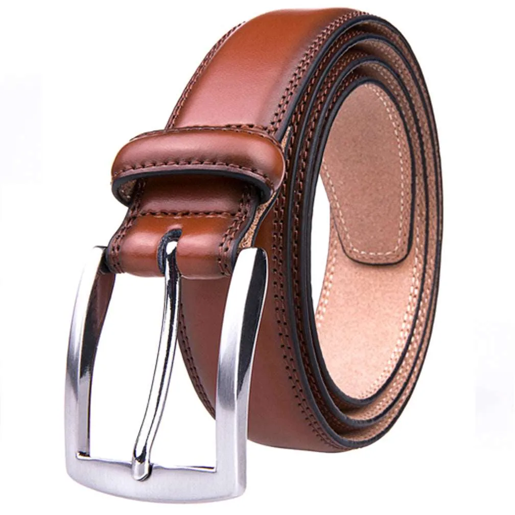 Braveman Men's Classic Genuine Leather Dress Belt