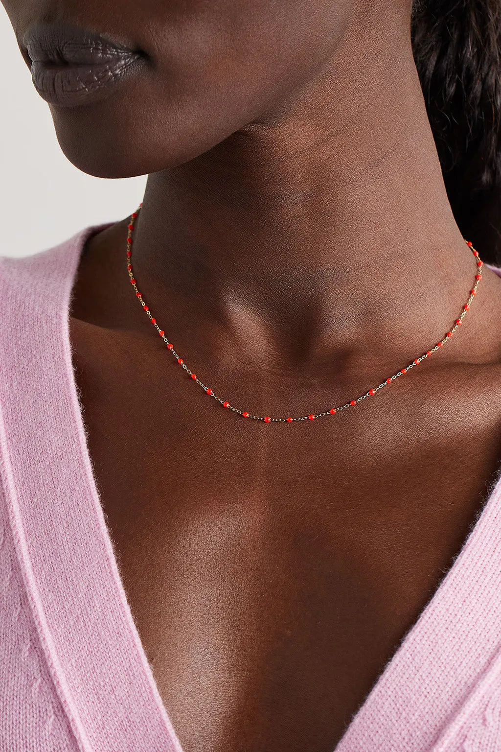 CLASSIC 16" GIGI NECKLACE IN CORAL