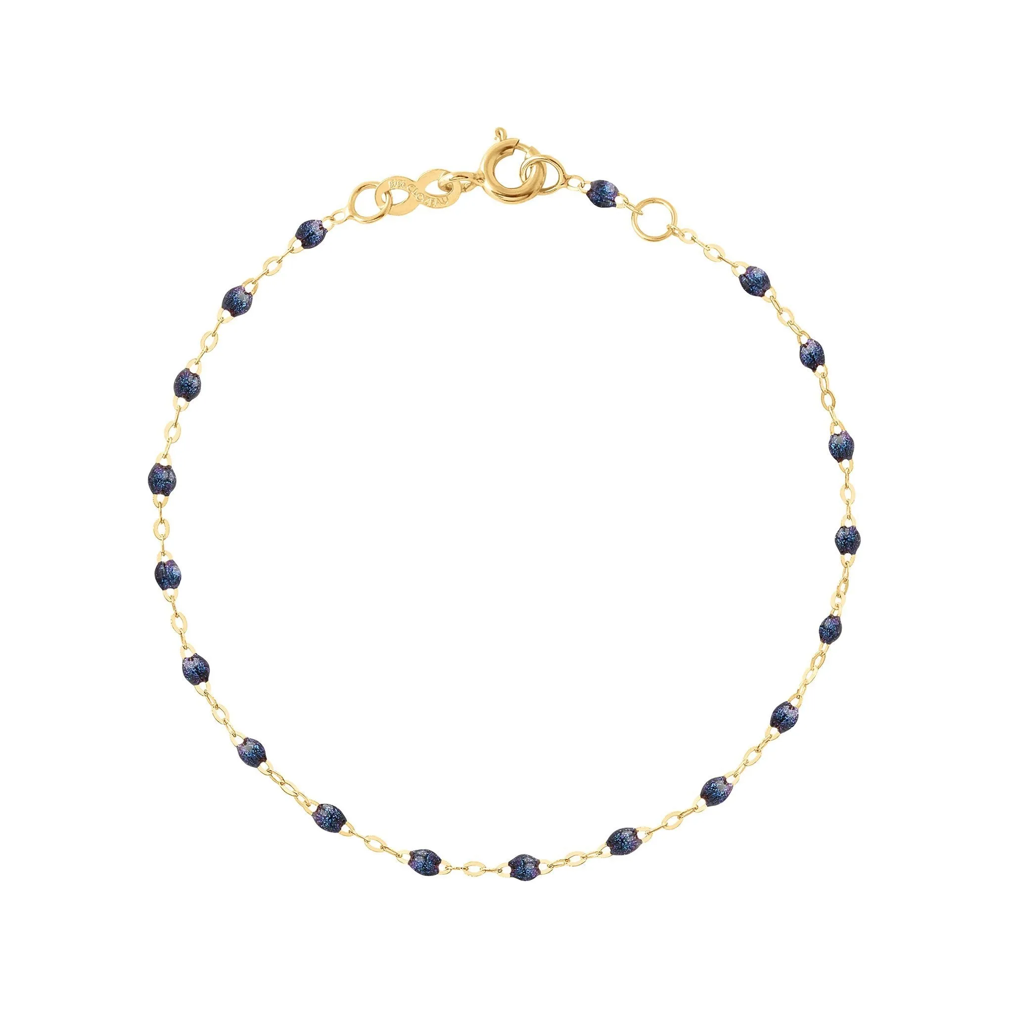 Classic Gigi Midnight bracelet, Yellow Gold, 5.9"