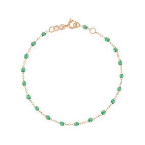 Classic Gigi Mint Bracelet, Rose Gold, 7.5"