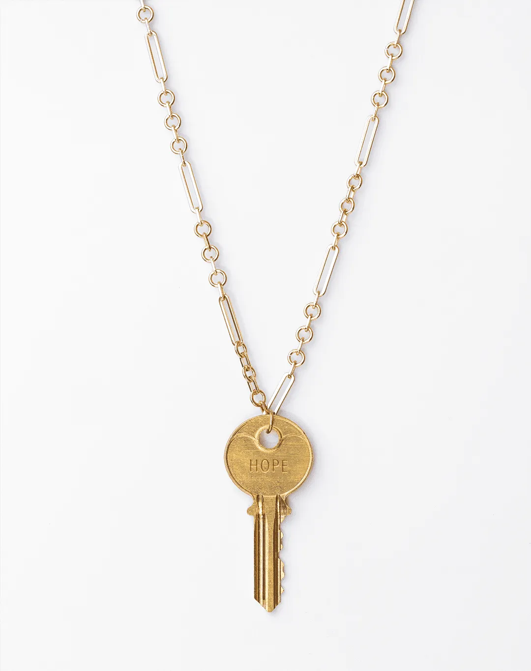 Classic Key Gold Amalfi Chain Necklace