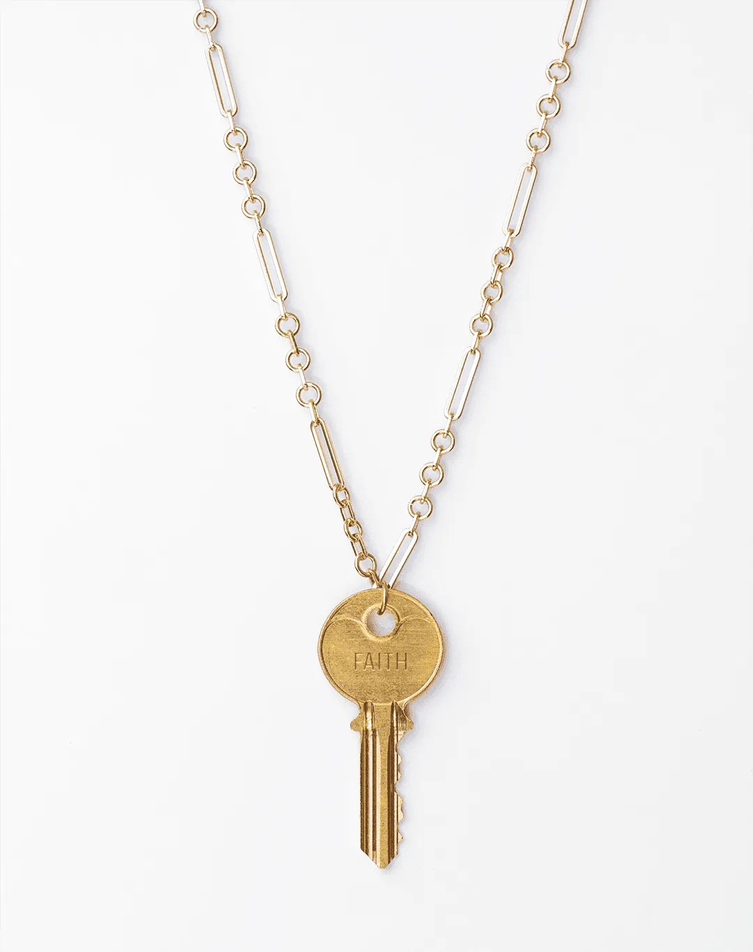 Classic Key Gold Amalfi Chain Necklace