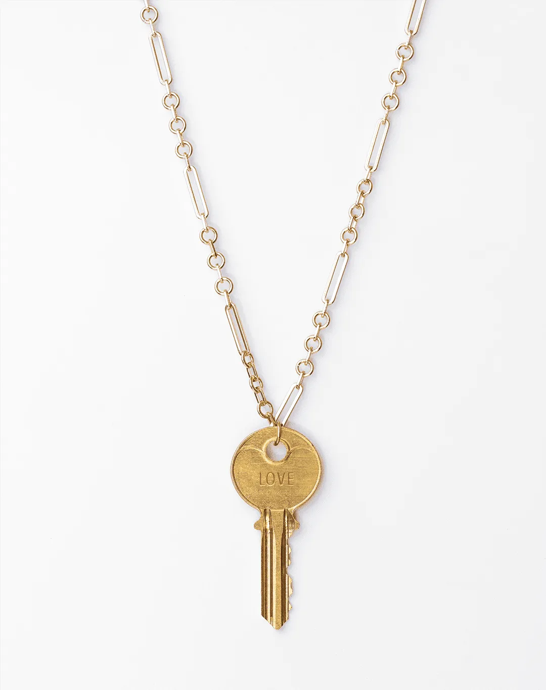 Classic Key Gold Amalfi Chain Necklace