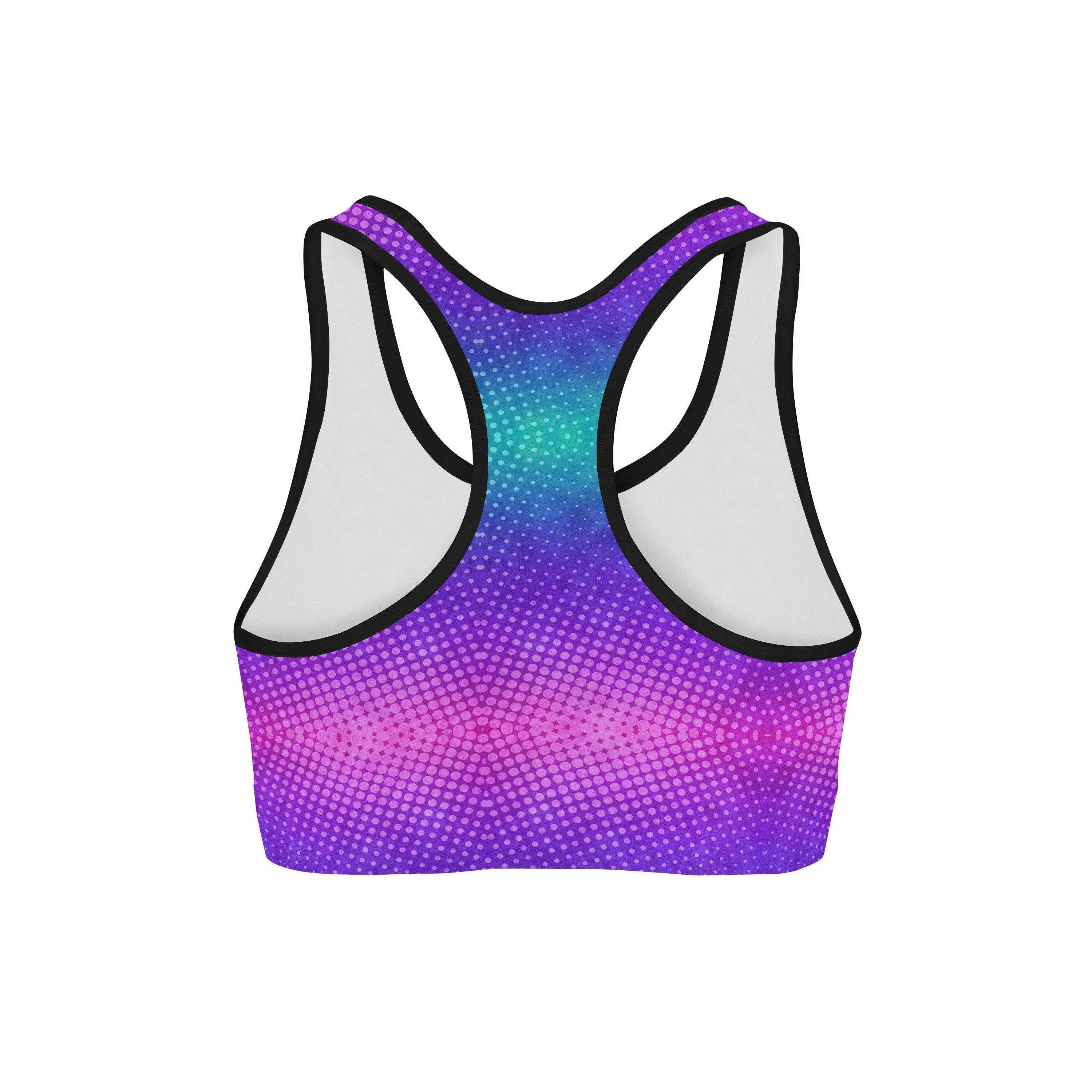 Colorful Dots Sports Bra