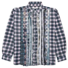 Flannel Shirt Ribbon Reflection Shirt - Assorted