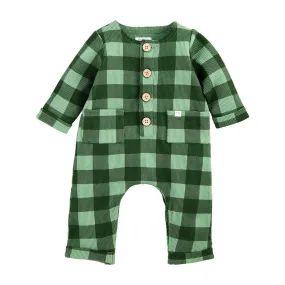 Green Waffle Tonal 1pc Set - 9-12months