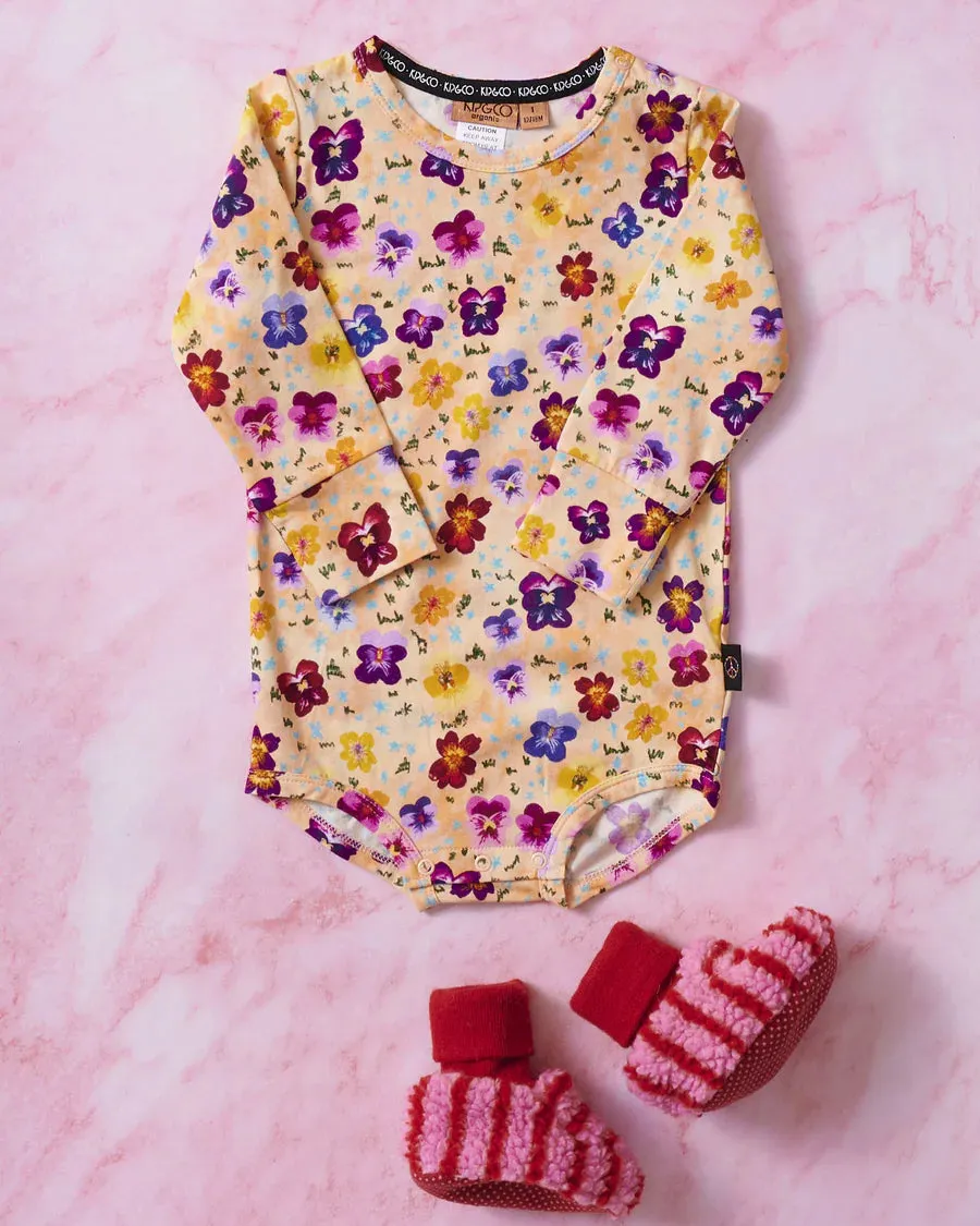 Kip & Co BABY | Pansy Organic Long Sleeve Romper