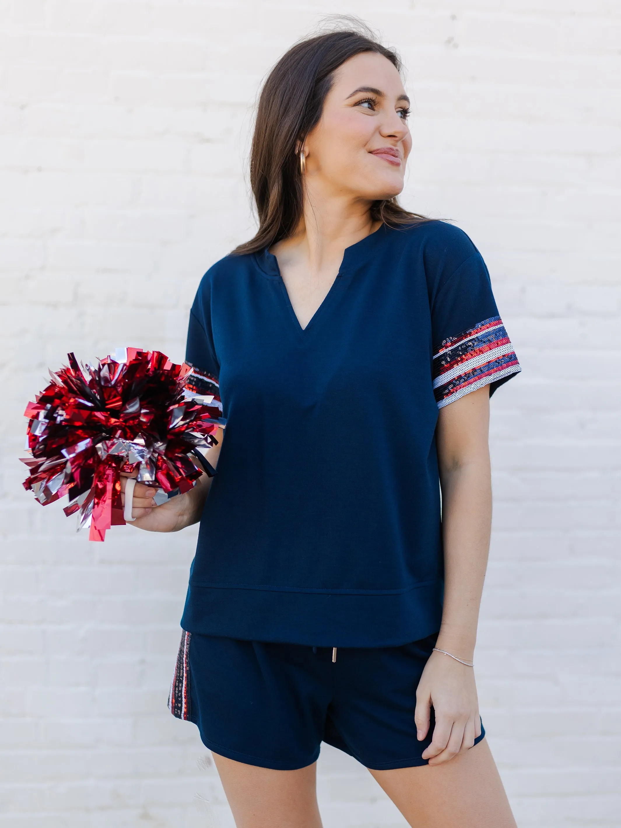 Lauren Top | Red   Blue