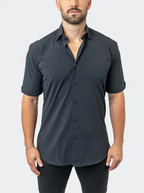 Maceoo Stretch Short-Sleeve Shirt | Galileo StretchCore Black