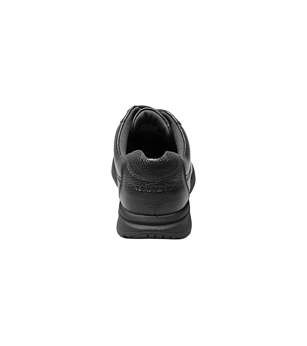 'Nunn Bush' Men's Cam Moc Toe Oxford - Black Tumbled