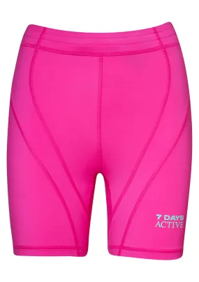 Panelled Bike Shorts Pink