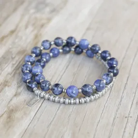 Sodalite Mala Bracelet