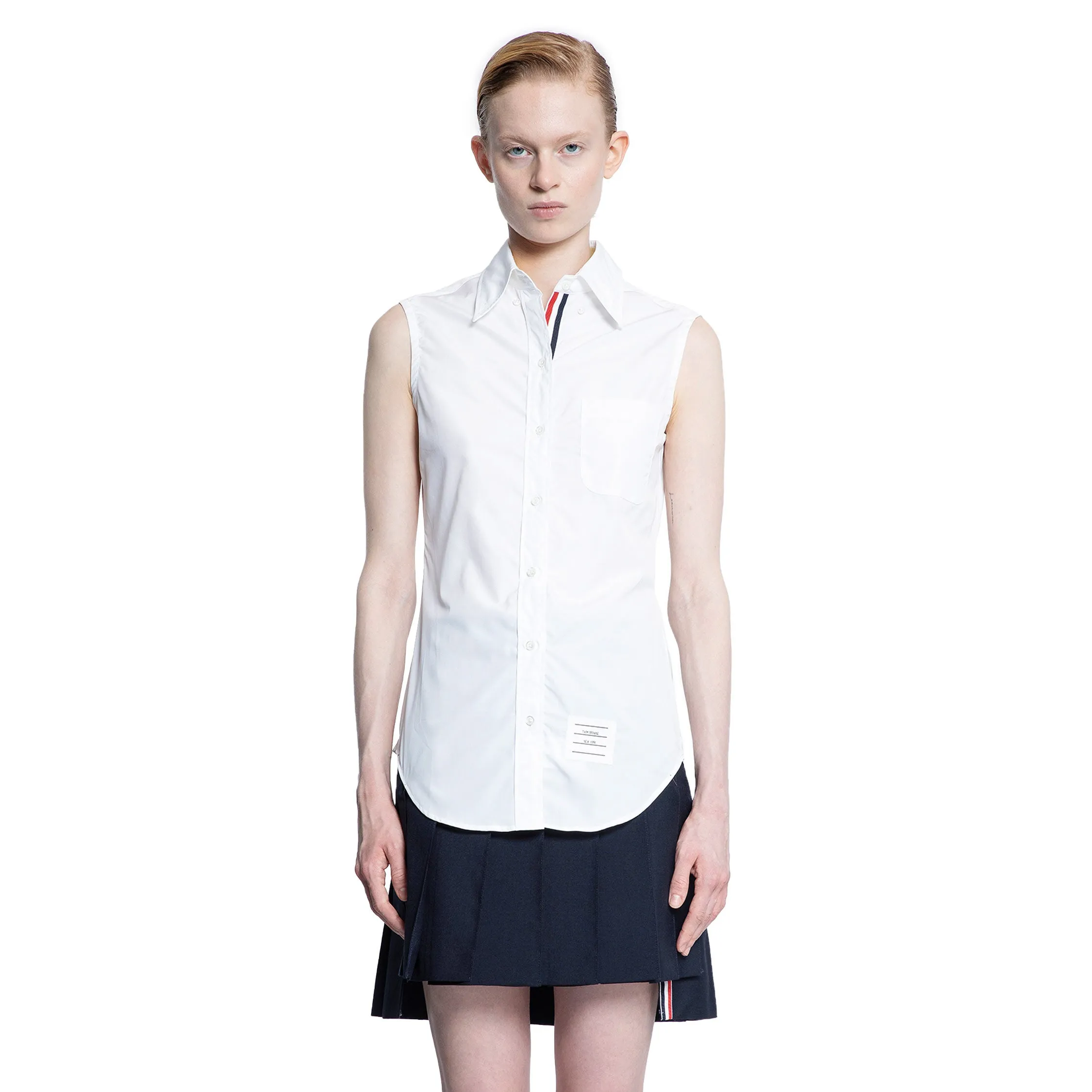 THOM BROWNE WOMAN WHITE SHIRTS