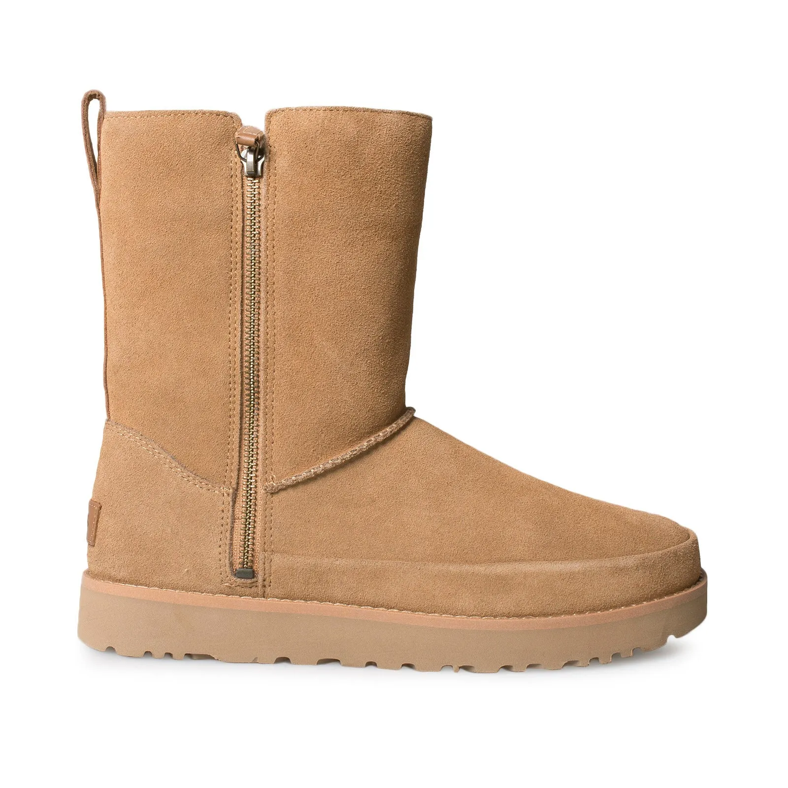 UGG Classic Zip Short Chestnut Boots - Women's