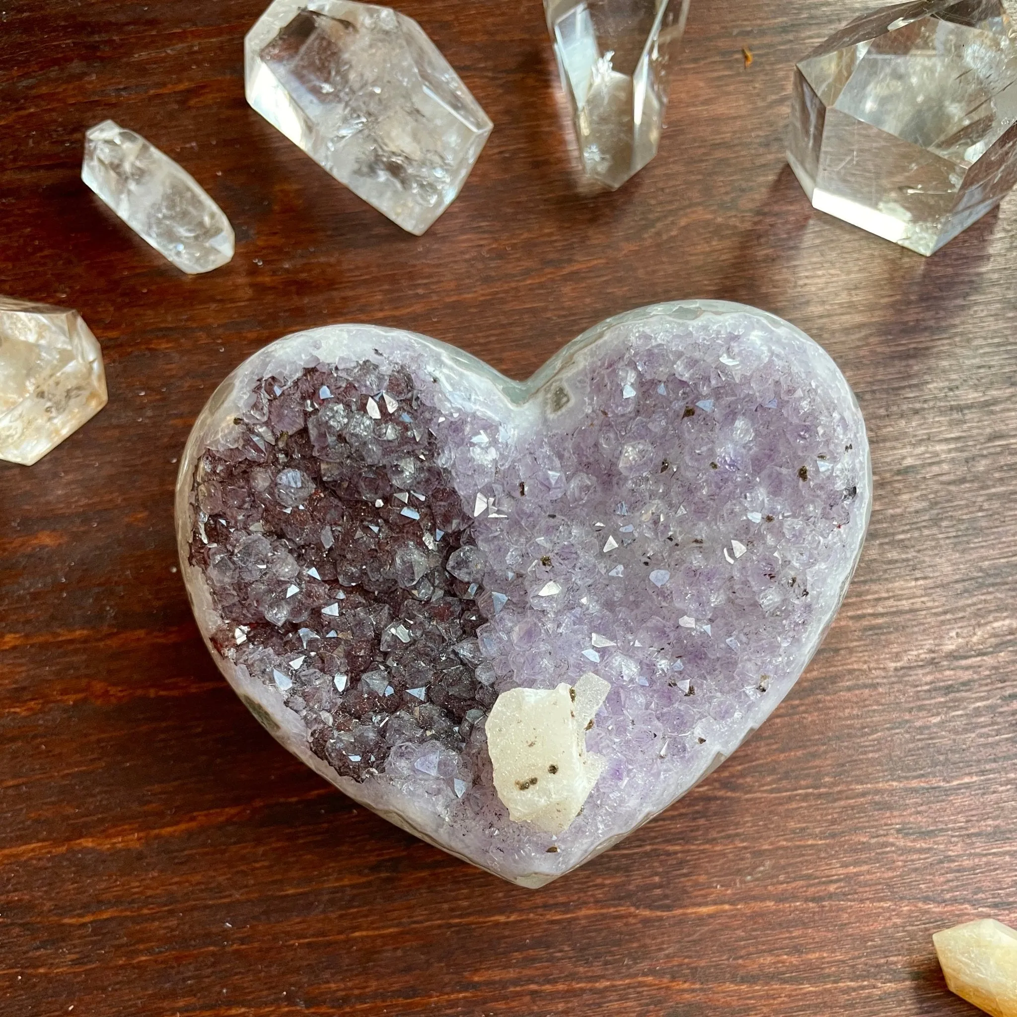 United We Stand Amethyst Heart