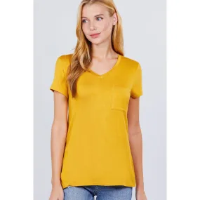 V-neck Rayon Jersey Top