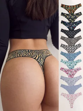 ZASUWA  Female Unique Print T-back Panties